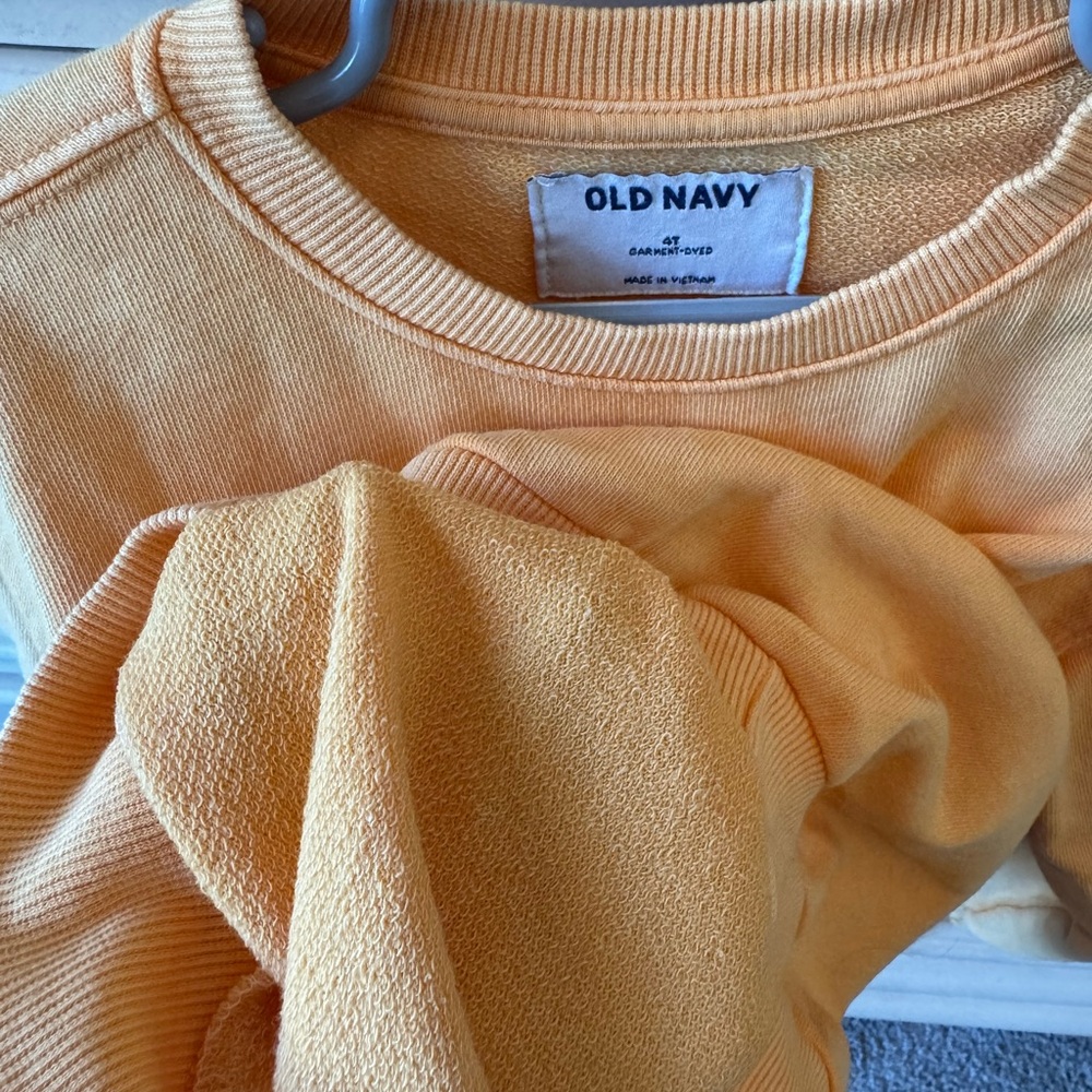 Kids Old Navy Soft Orange Pullover Sweater Size 4T - Picture 5 of 5
